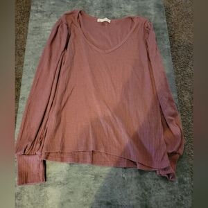 Another Reason V neck Long Sleeve Cuffed shirt XL